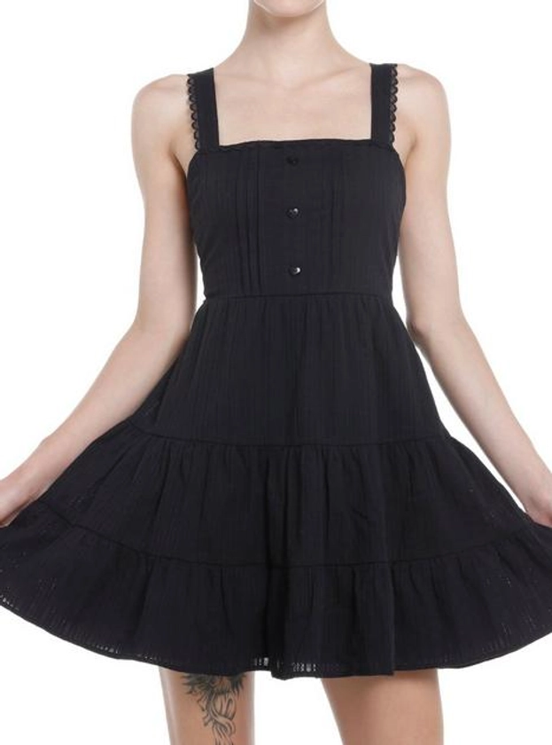 Sweet Society Black Lace Tiered Sweetheart Dress | Hot Topic