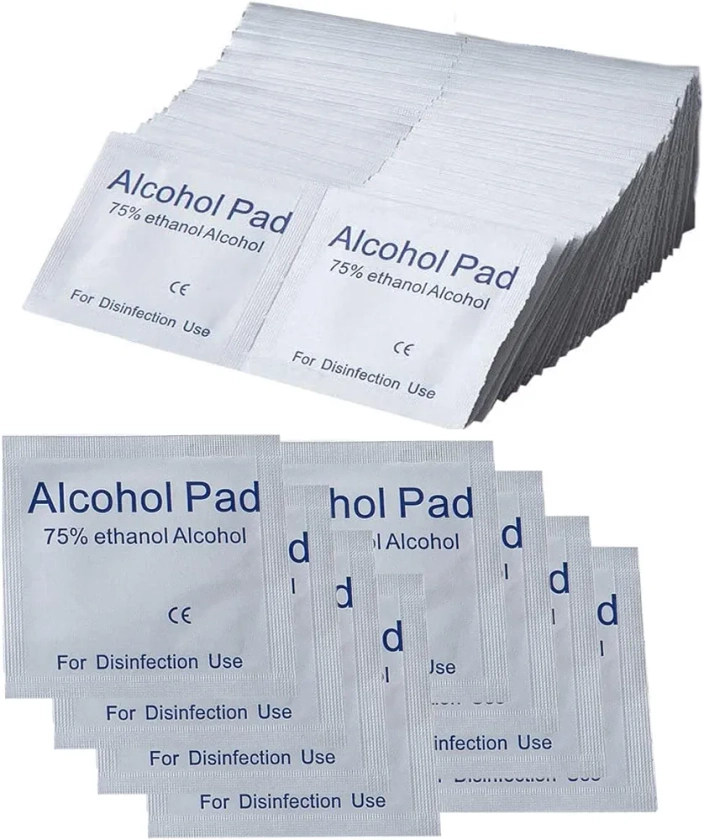 Disposable Alcohol Cotton Tablet, Outdoor Travel Wipes Individually Packed (100Pcs)