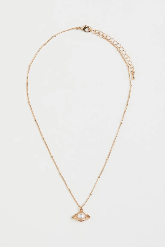 Pendant Necklace - Gold-colored/planet - Ladies | H&M US