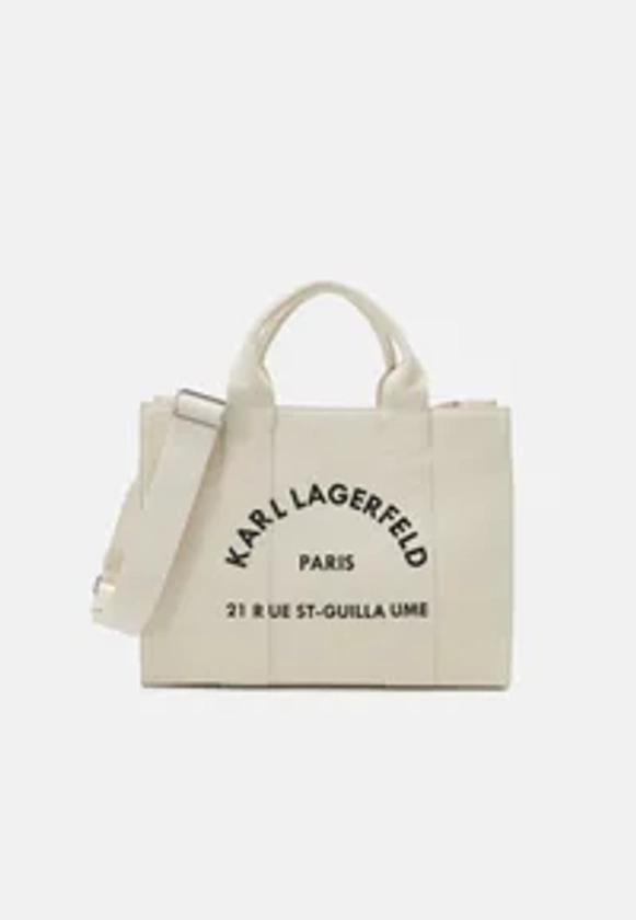 KARL LAGERFELD SQUARE MEDIUM TOTE - Sac à main - natural/écru - ZALANDO.FR