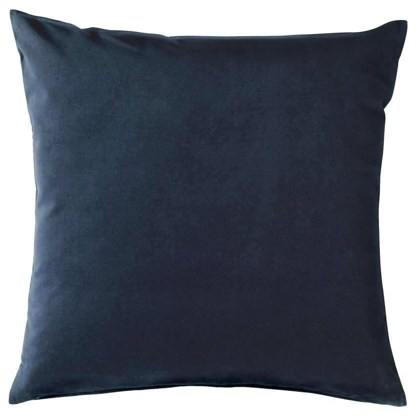 SANELA housse de coussin, bleu foncé, 50x50 cm - IKEA