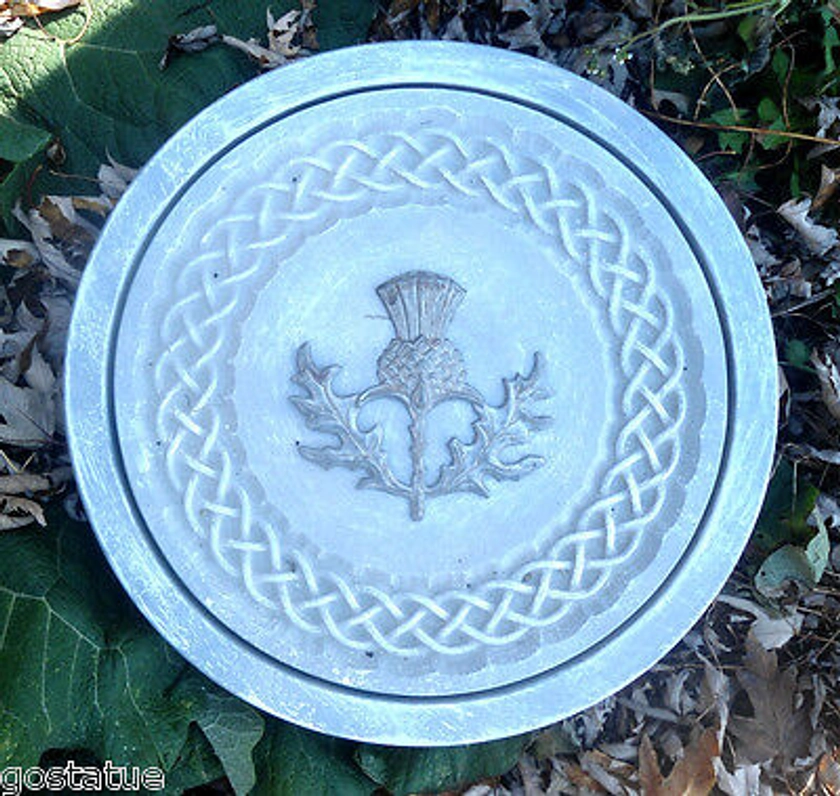 Thistle stepping stone concrete mold plaster abs plastic mould 12" x 1.5" thick | eBay