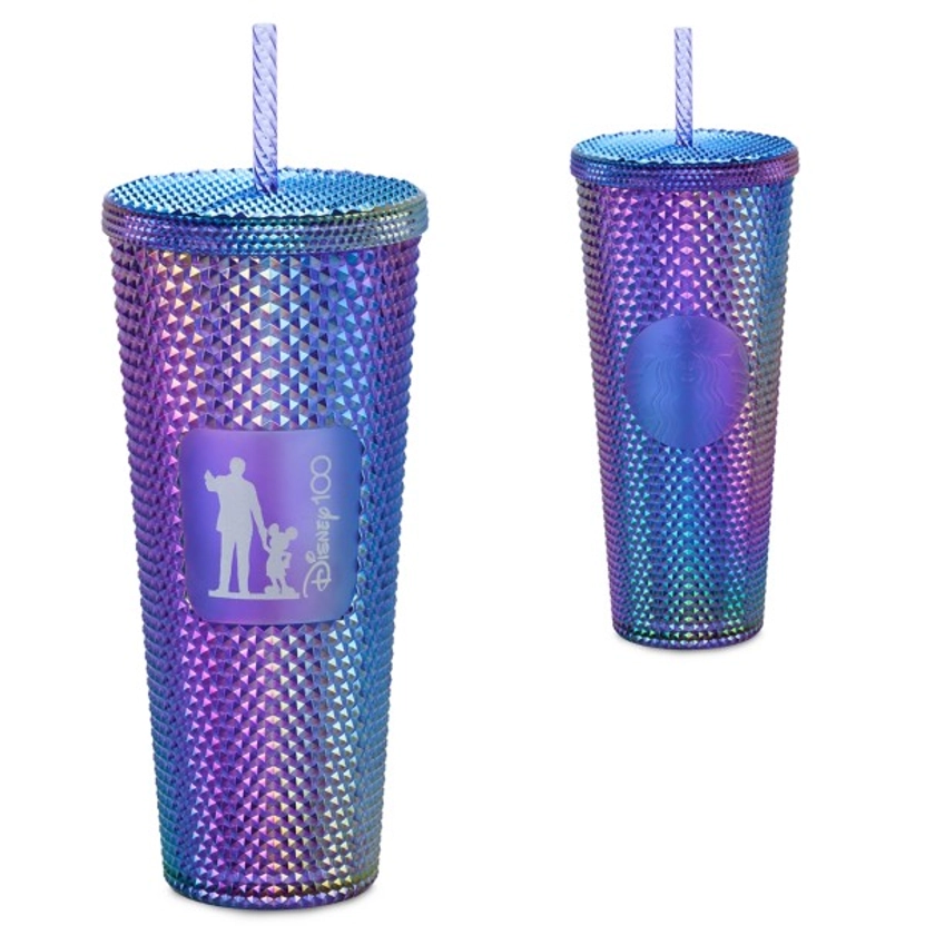 Walt Disney and Mickey Mouse ''Partners'' Geometric Starbucks® Tumbler with Straw – Disney100 | Disney Store