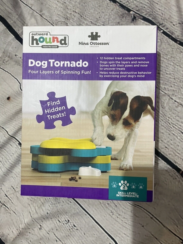 Outward Hound Nina Ottosson Dog Tornado Interactive Treat Puzzle Dog Toy