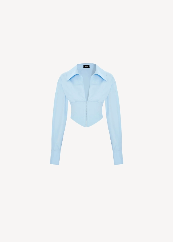 NINA SHIRT IN SKY BLUE