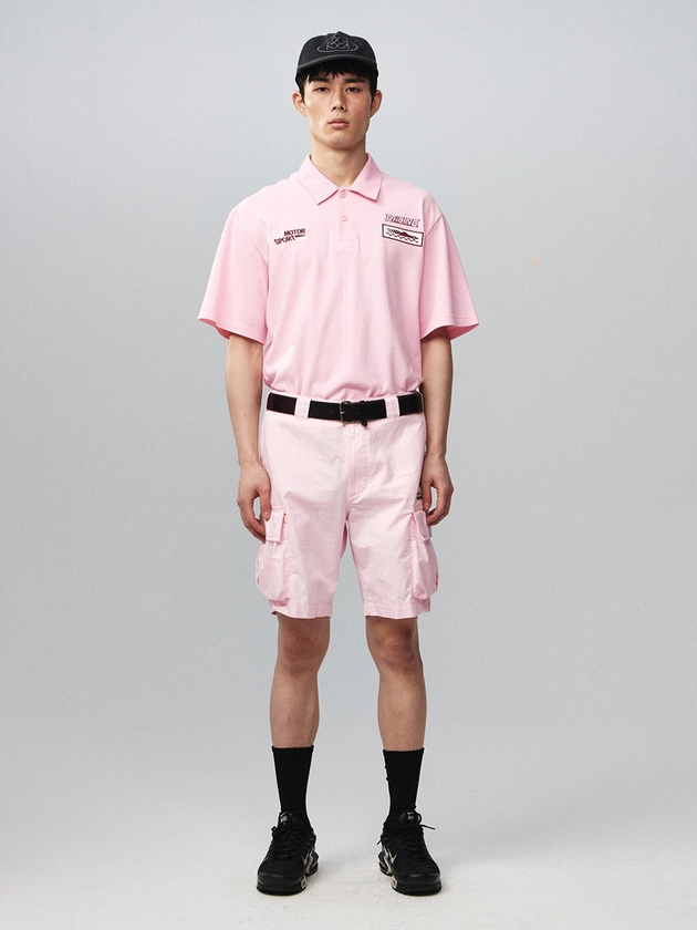 Racing Polo Shirt Pink