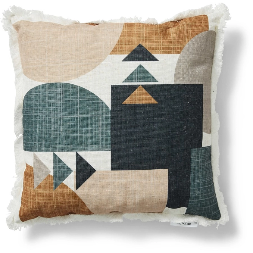 House & Home Printed Cushion With Fringe - Geo Canyon | BIG W