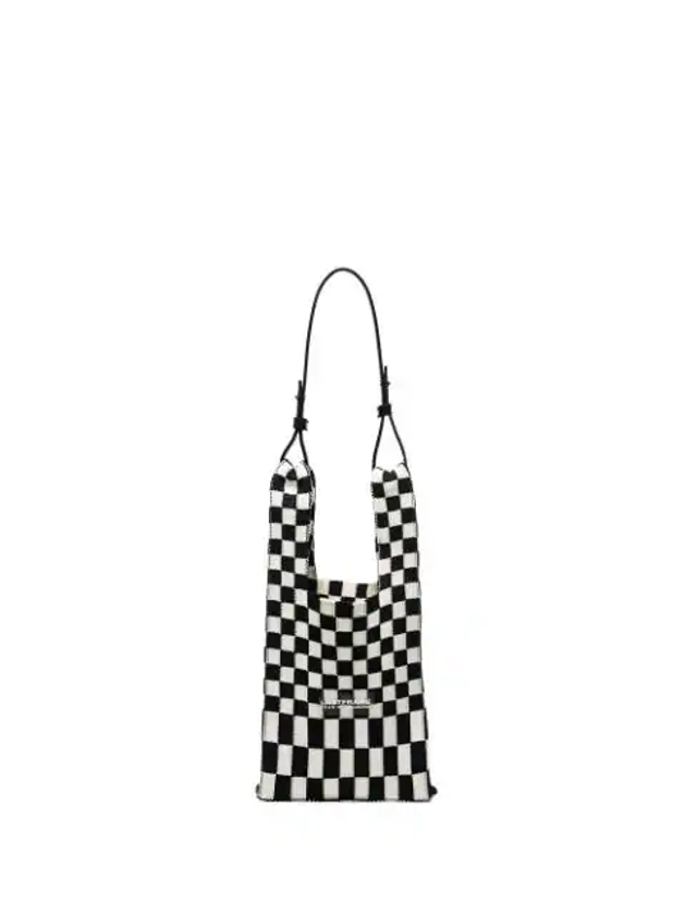 LASTFRAME Ichimatsu check-pattern Tote Bag - Farfetch