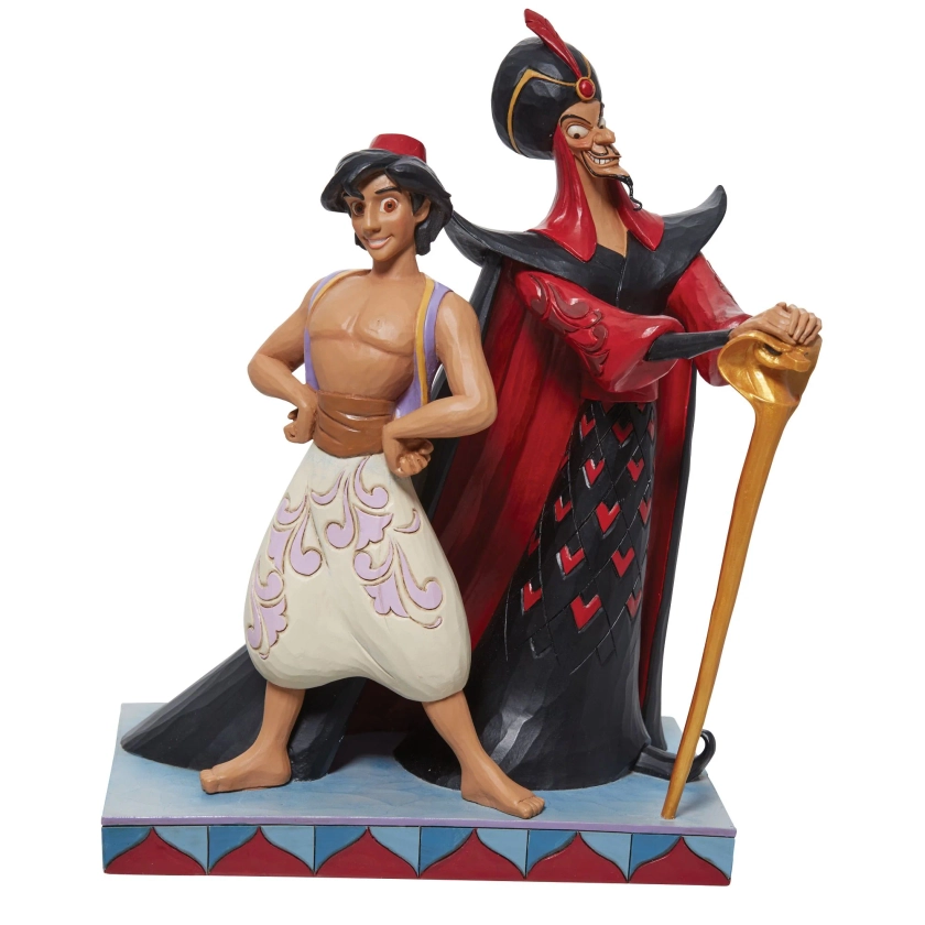 Figurine Aladdin et Jafar Héros VS méchant - Disney Traditions