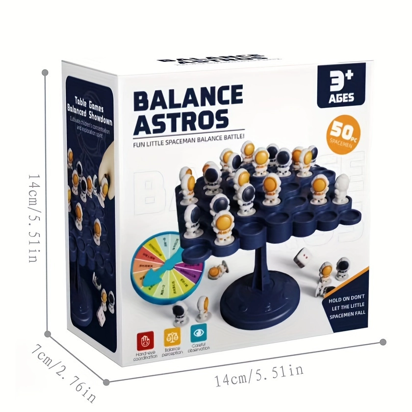 Društvena Igra Astronaut Balance Tree. Trening Fokusa Roditelj-dijete Interaktivne Igračke Slagalice Za Razmišljanje O Mozgu