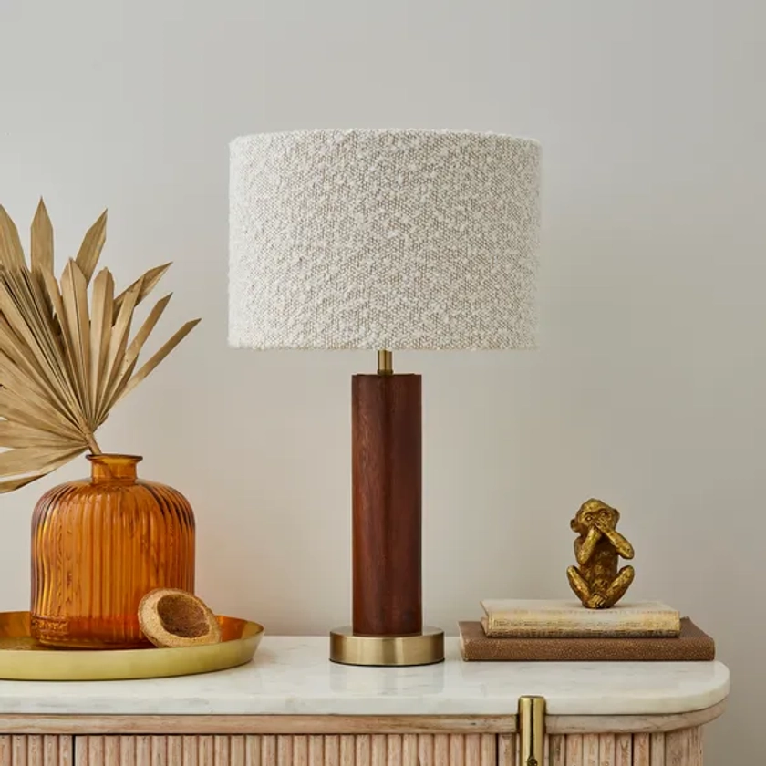 Hazelle Boucle Table Lamp