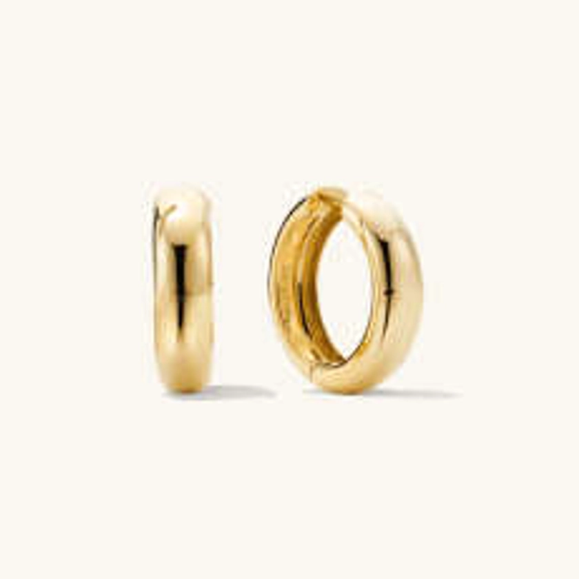 Large Chunky Gold Hoop Earrings | Mejuri