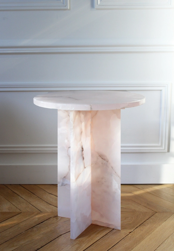 ROSIE PINK ONYX TABLE