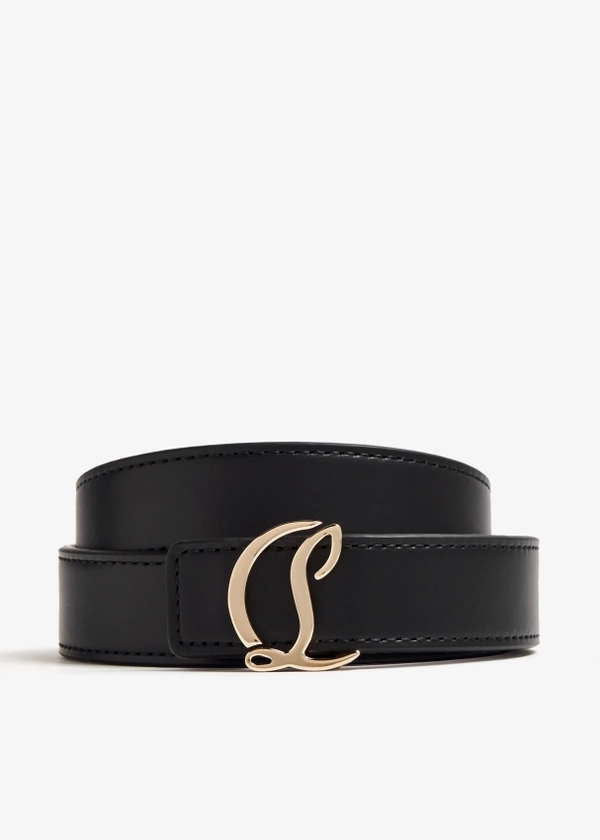 Christian Louboutin CL logo belt for Women - Black in KSA | Level Shoes