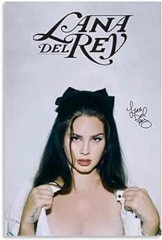 DAQIANG Vintage Lana Del Rey PosterPoster Wall Art Canvas Posters Room Decorative Posters 12x18inch(30x45cm) Style-4