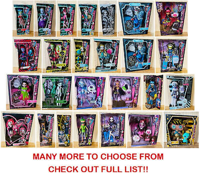 NEW/UNOPENED Monster High Dolls Large Range Selection ** TAKE YOUR PICK ** | eBay