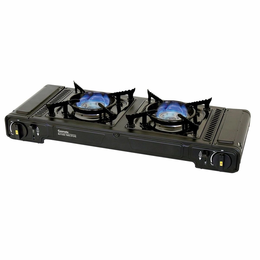 Gasmate Portable BBQ Butane Stove - Dual Burner