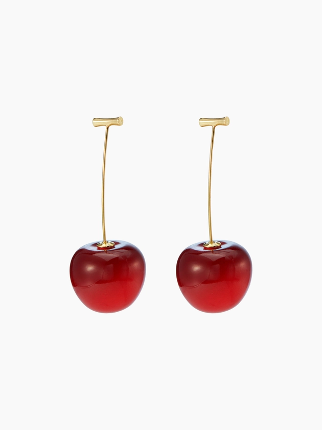 Cute Cherry Drop Earrings