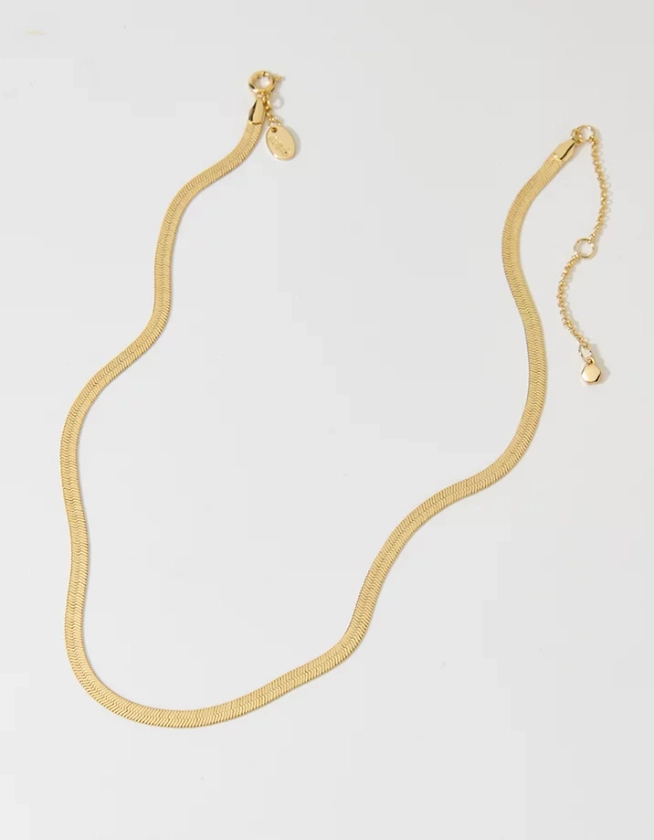 Aerie Chunky Herringbone Necklace