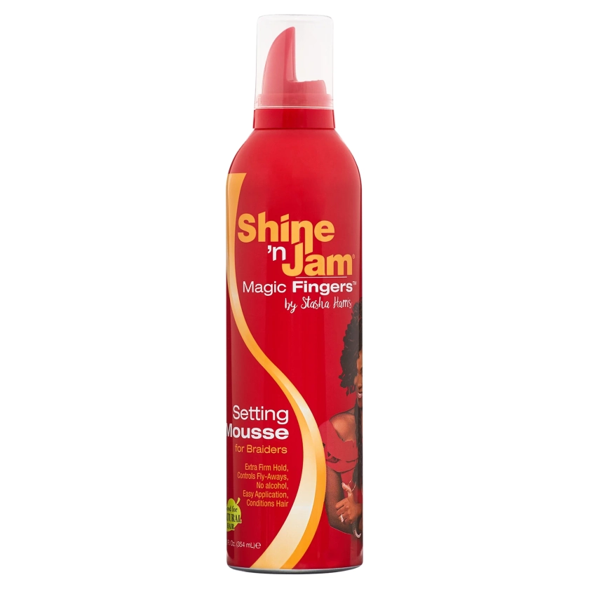 Shine ‘n Jam® Magic Fingers® Unisex Setting Mousse, Moisturizing, 12 fl oz