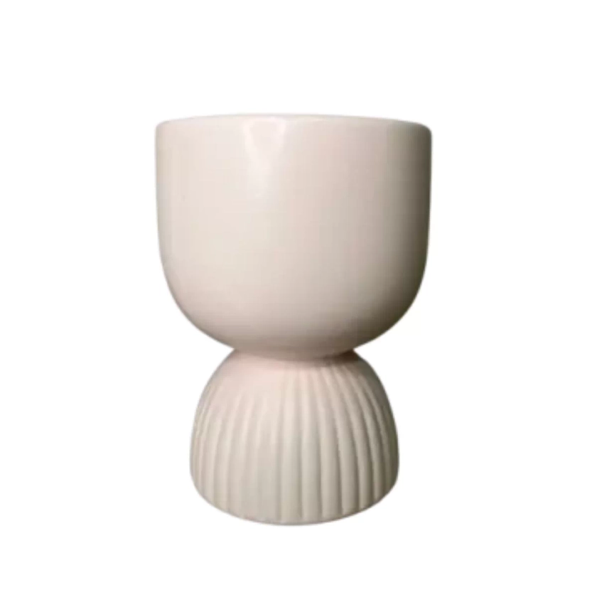 CÓPIA - Vaso de Cerâmica Plisse 11X15 cm Rosa