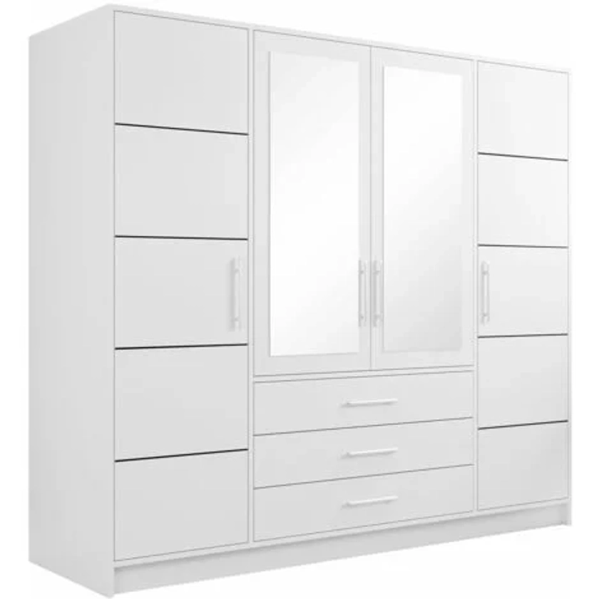 Armoire Honolulu A101 , 200x196x58cm, Portes d'armoire: Avec des charnières, Nombre d'étagères: 0