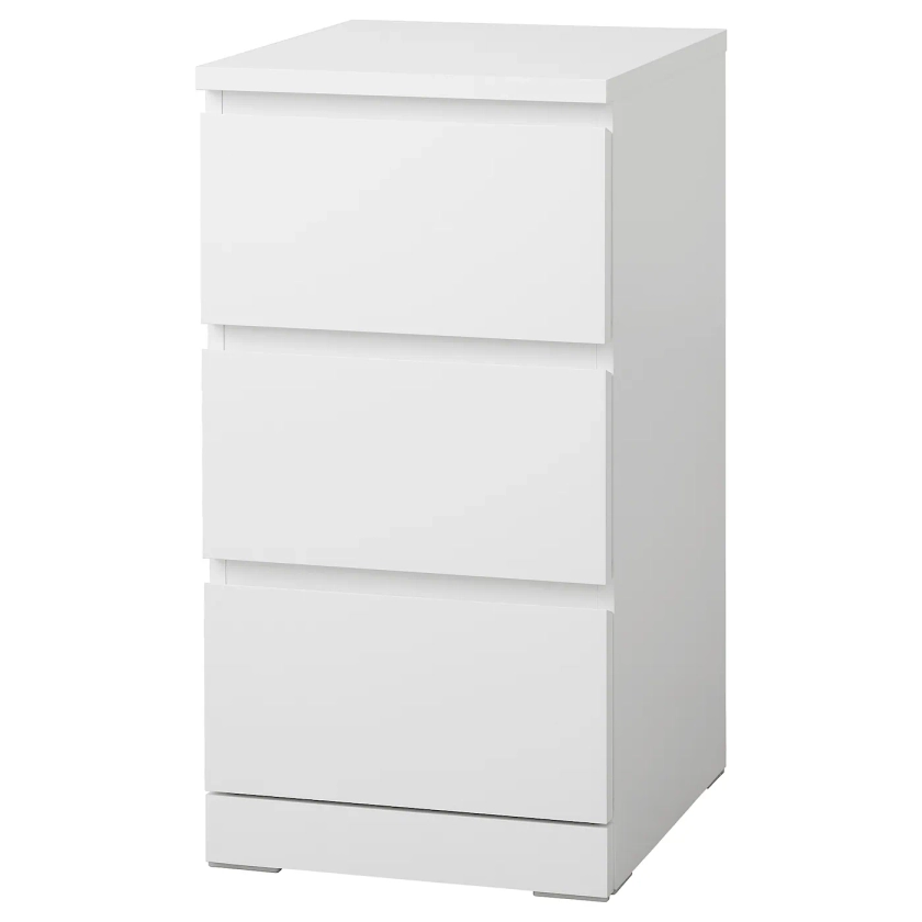 MALM Commode 3 tiroirs, blanc, 40x78 cm - IKEA
