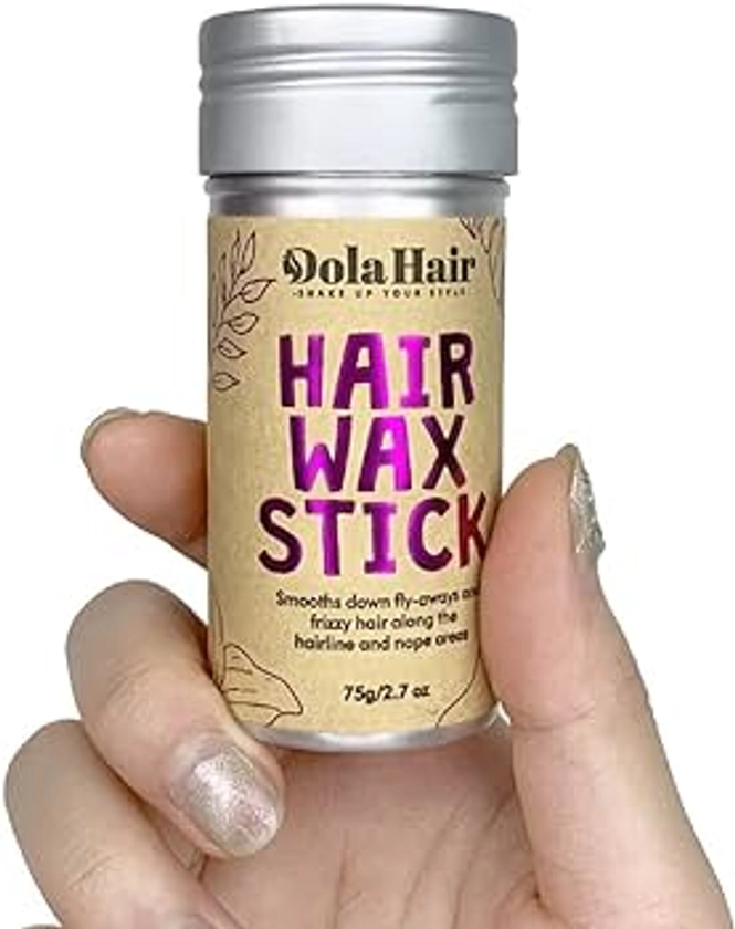 Dolahair Hair Wax Stick for Flyaways Hair Wax Stick for Kids Women Hair Accessories for Women Girls Hair Bun Maker Accessories Slick Hair Pomade Stick for Women Hair Gels for Men