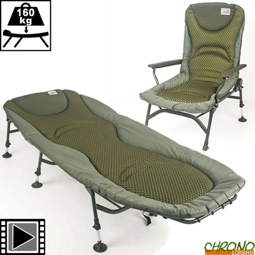 Pack Bed Level Chair Carp Design Green Line Evo