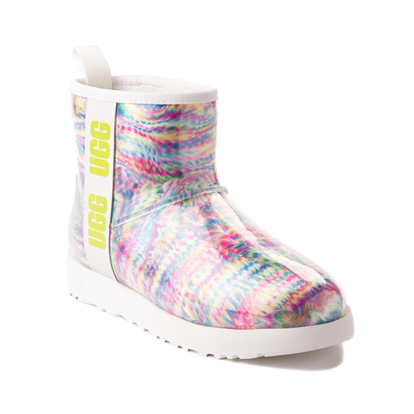 Womens UGG® Classic Clear Mini II Pixelate Boot - Multicolor