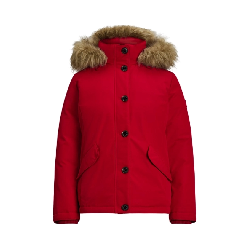 Faux-Fur-Trim Hooded Puffer Coat for Women | Ralph Lauren® UK