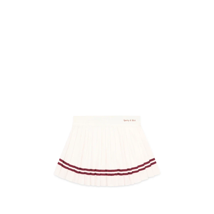 Classic Logo Pleated Skirt Off White | SUBTYPE