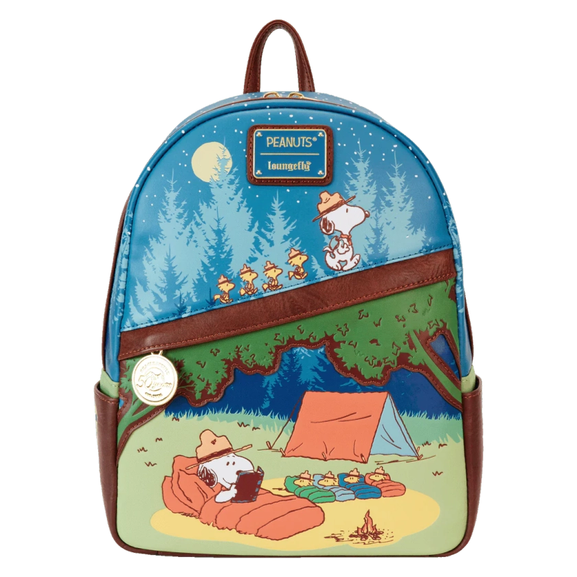 LOUNGEFLY BEAGLE SCOUTS 50TH ANNIVERSARY MINI BACKPACK - PEANUTS