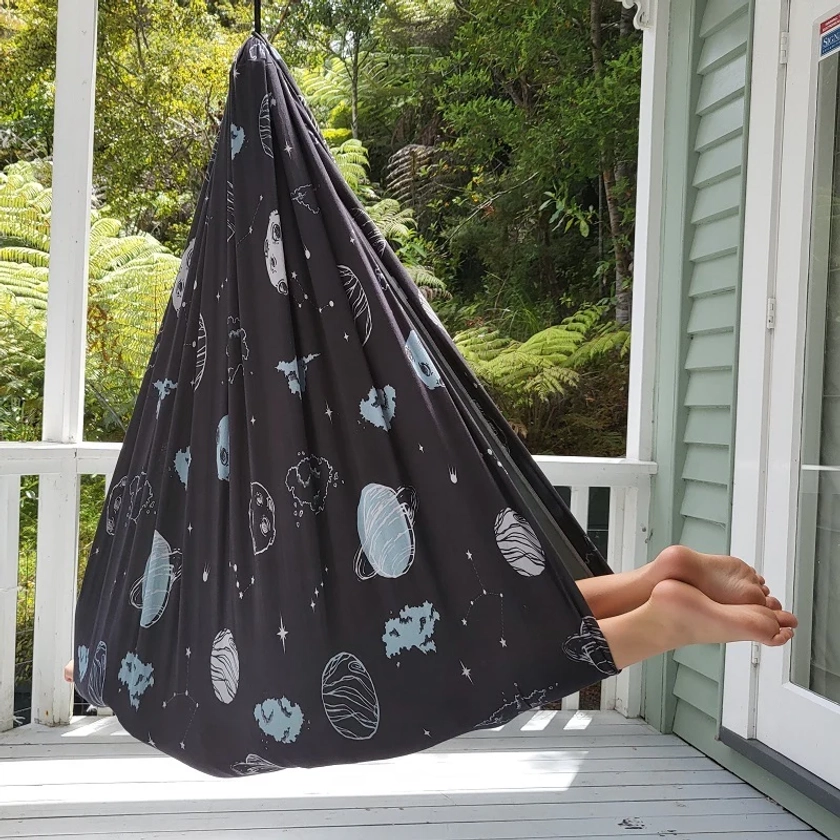 Double Layered Cotton Sensory Swing Space cadet