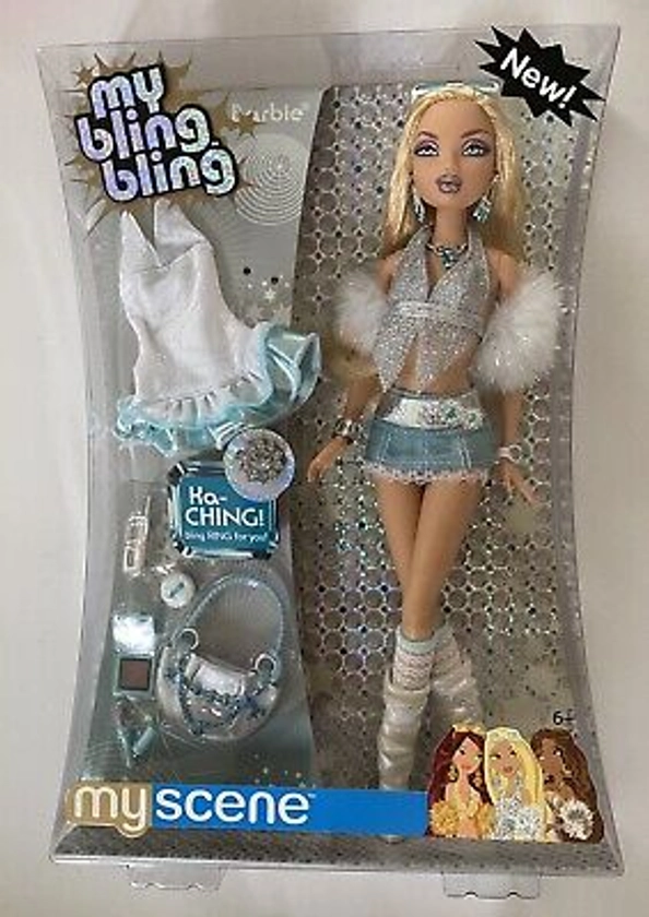 RARE HTF 2005 Mattel My Scene My BLING BLING BARBIE Doll NRFB