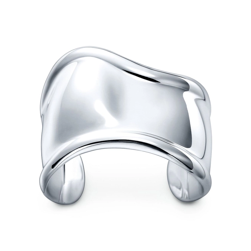 Elsa Peretti® small Bone cuff in sterling silver, 43 mm wide. | Tiffany & Co.