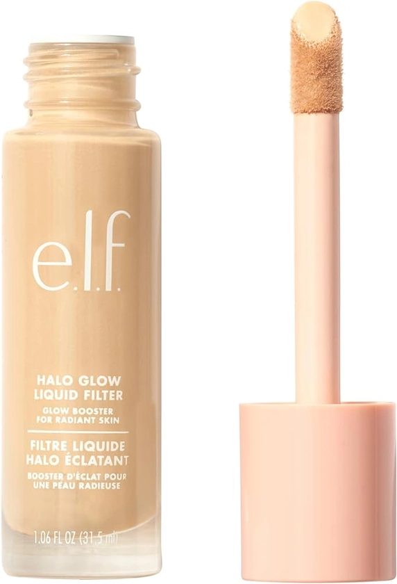 Amazon.com: e.l.f. Halo Glow Liquid Filter, Complexion Booster For A Glowing, Soft-Focus Look, Infused With Hyaluronic Acid, Vegan & Cruelty-Free, 0.5 Fair : Beauty & Personal Care