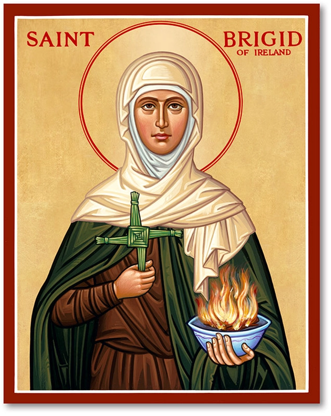 Women Saints: St. Brigid Icon | Monastery Icons