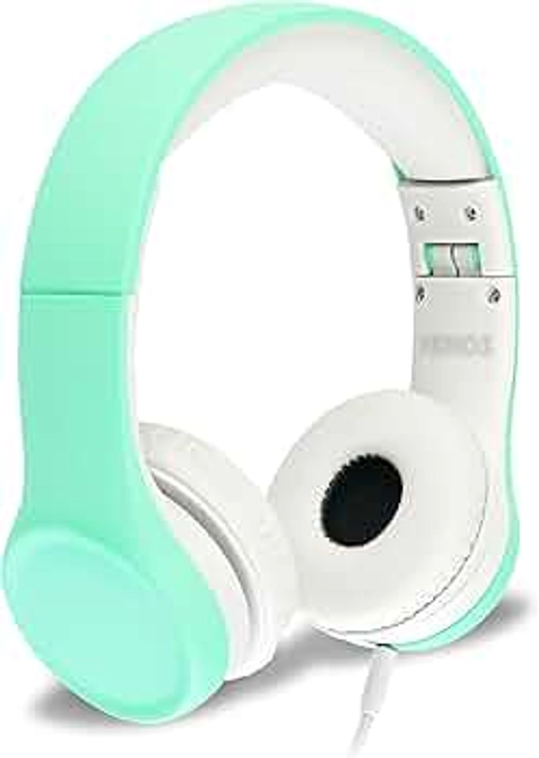 Kids Headphones Children Headphones Kids Headphones Children's Headphones Over Ear Headphones Kids Computer Volume Limited Headphones for Kids Foldable (Mint)