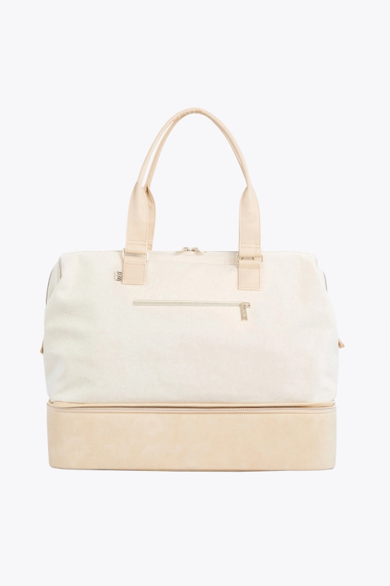 BÉIS 'The Convertible Weekender' in Beige - Small Weekender & Travel Bag