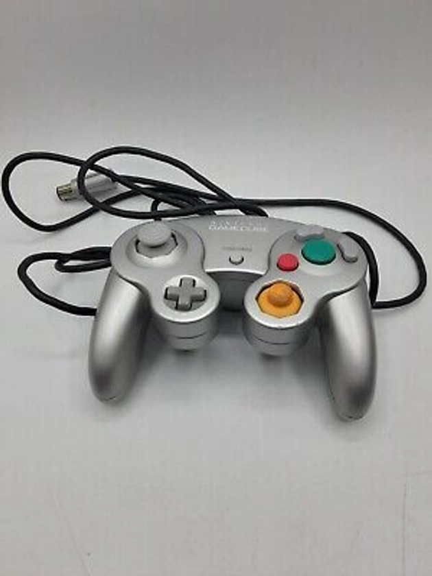 Nintendo GameCube Official OEM Platinum Silver Controller Gamepad DOL-003 7 | eBay