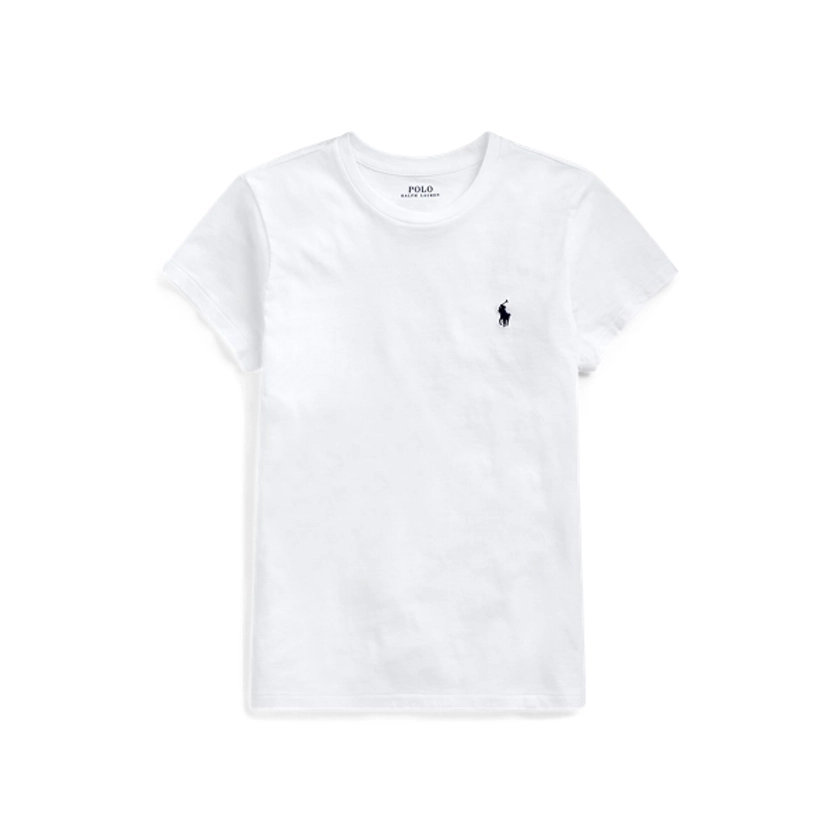 T-shirt col rond en coton pour femme | Ralph Lauren® FR