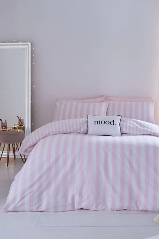 Buy Sassy B Pink Stripe Tease Duvet Cover And Pillowcase Set from Next USA