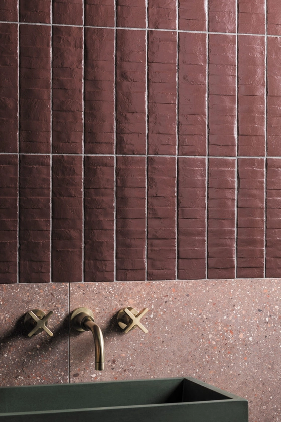 Form Russet Wall Decor Porcelain Tiles | Mandarin Stone