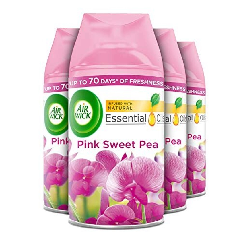 Air Wick |Pink Sweet Pea |Automatic Air Freshener | Freshmatic Auto Spray Refill | 250ml| Pack of 4 on OnBuy