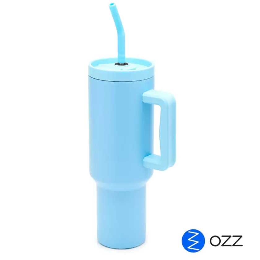 Vaso Termico Quencher 1.2 L, Acero, Con Sistema Antiderrame (Blanco)