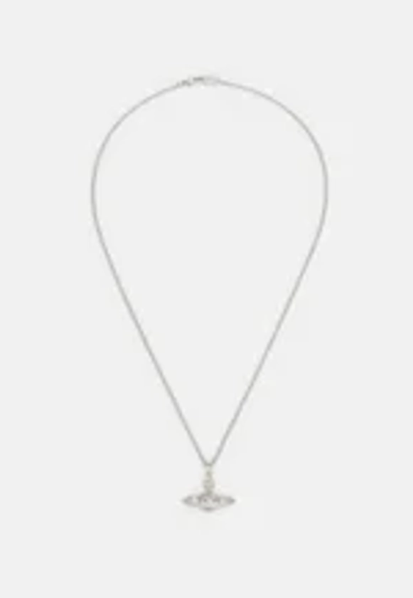 Vivienne Westwood MINI RELIEF PENDANT UNISEX - Collier - silver-coloured/argenté - ZALANDO.FR