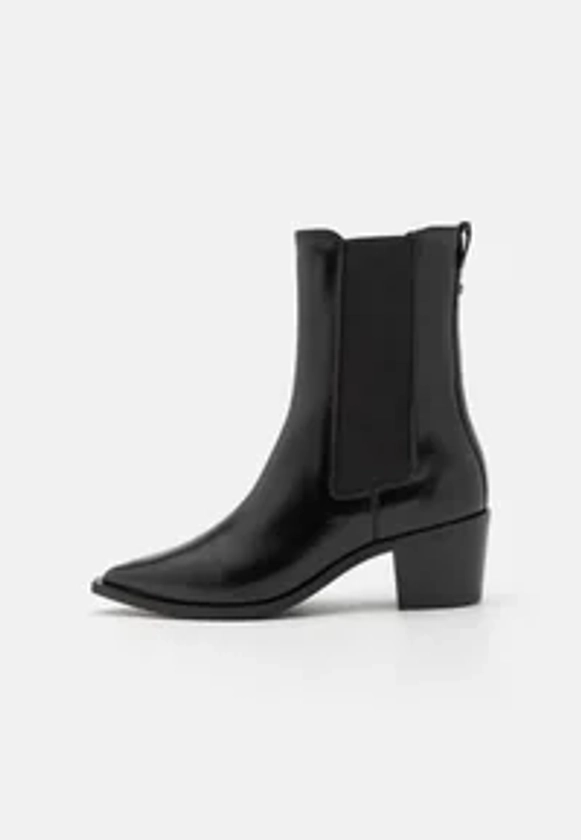 HEEL - Cowboy/biker ankle boot - black