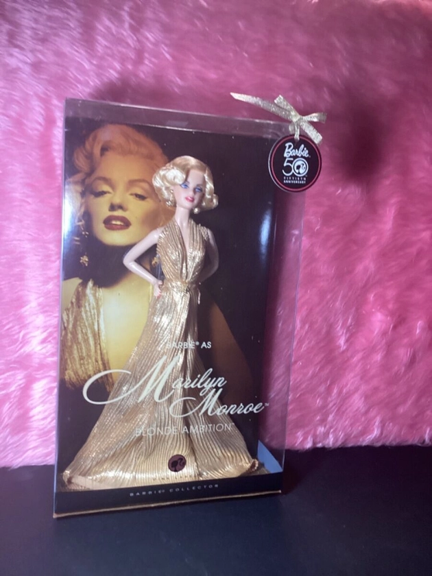 Barbie as Marilyn Monroe Blonde Ambition 50th Anniversary Pink Label, NIB, 2008