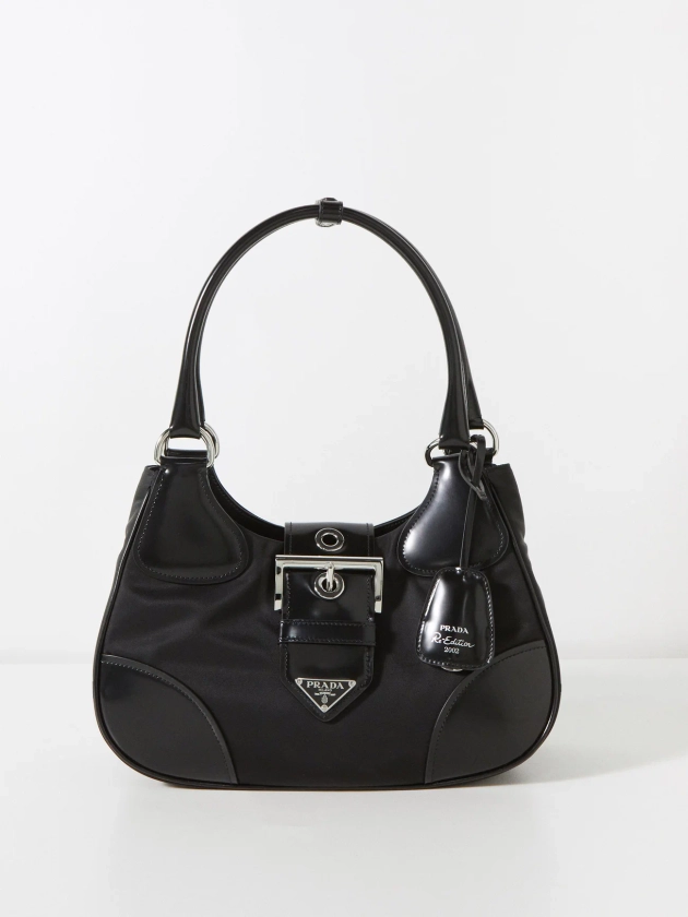 Re-Edition nylon and leather shoulder bag